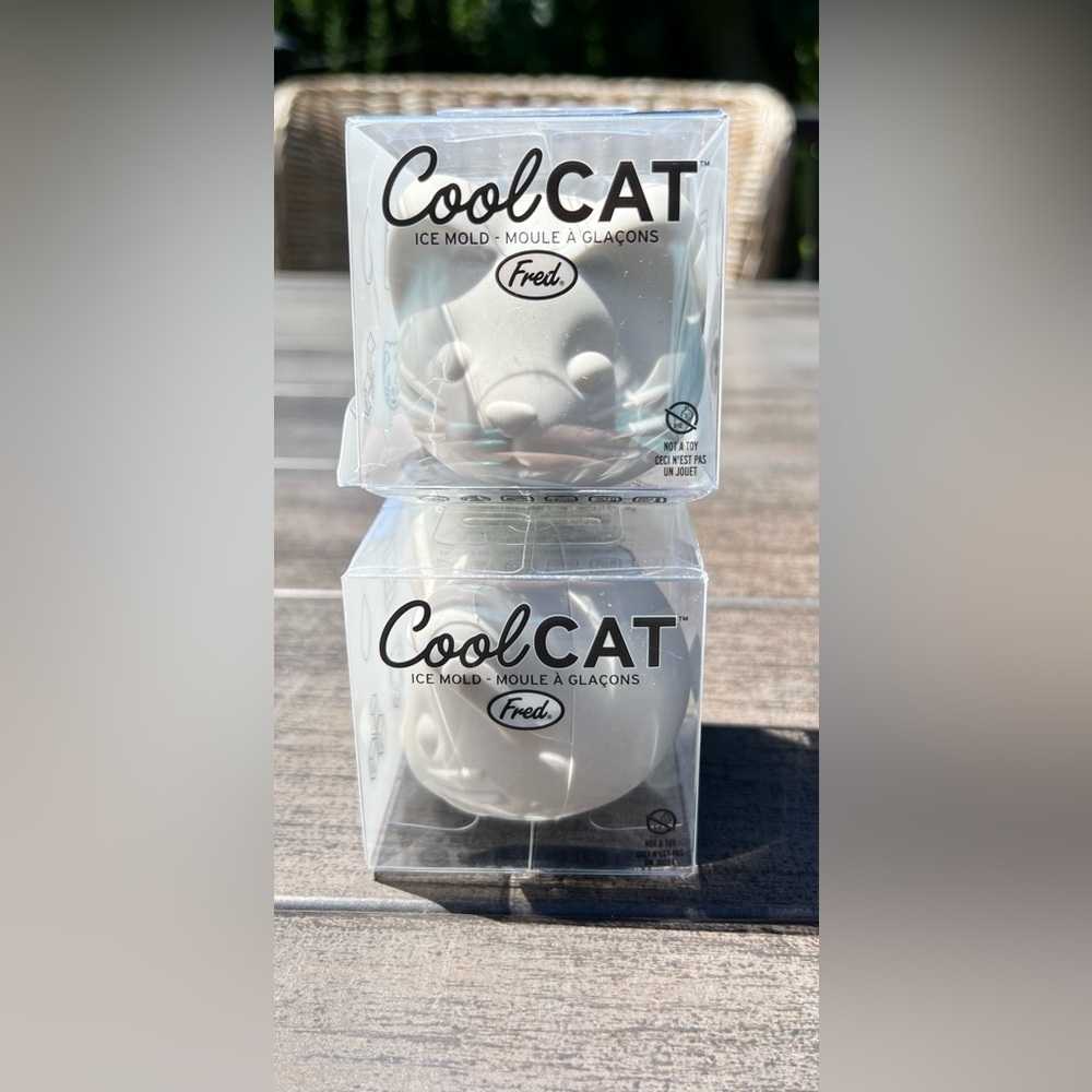 Fred COOL CAT  3D Cat Ice Mold Set of 2 New in Boxes